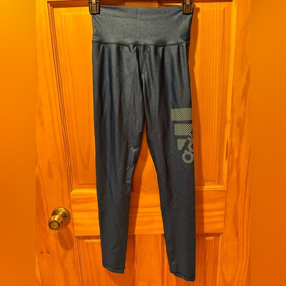 Adidas Blue Climalite leggings NWOT size XS - Picture 1 of 9